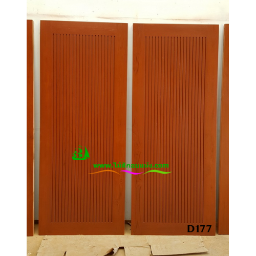 ประตูไม้สักบานเดี่ยว รหัส D177